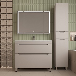 Style Line Тумба с раковиной Остин 100 крем – фотография-9